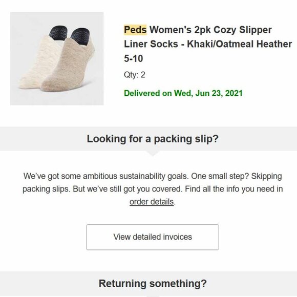 NWT Peds Women's 2pk Cozy Slipper Liner Socks (Size 5-10) - Picture 8 of 8